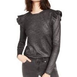 NWT Michael Kors Ruffle Shoulder Blouse